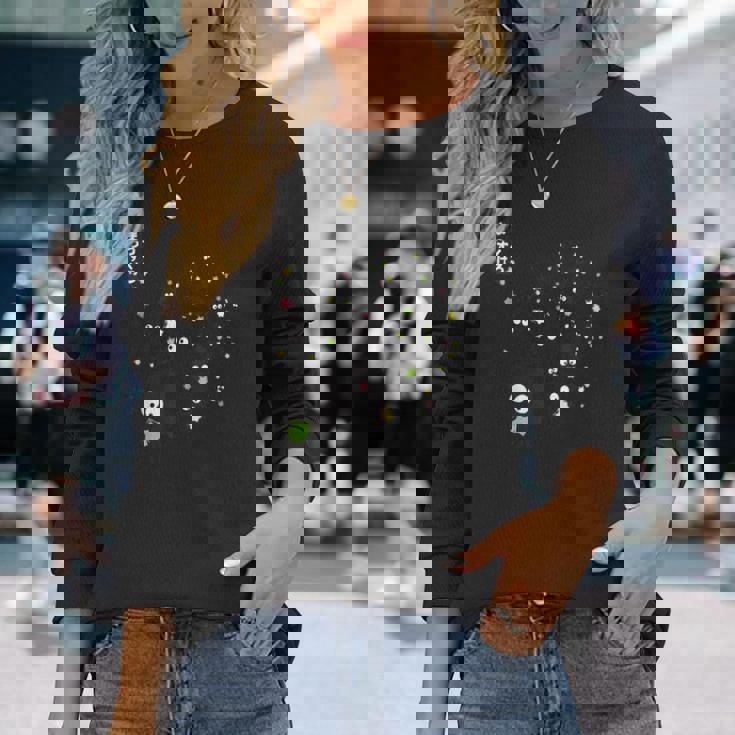 まっくろ くろすけ 長袖Tシャツ 彼女への贈り物