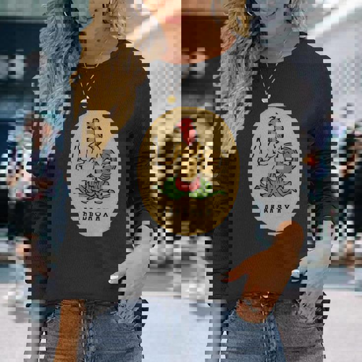 アブラシックス アブラクサス グノーシス神 テンプル騎士団 長袖tシャツ 長袖Tシャツ 彼女への贈り物