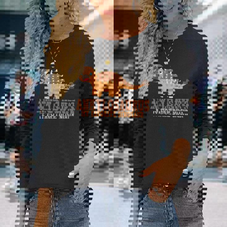 アンキロサウルス My Favorite 恐竜キッズアンキロサウルス 長袖Tシャツ 彼女への贈り物