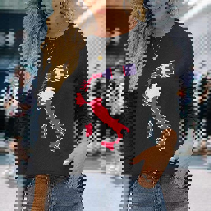 イタリアワインシャツ 地図 イタリアバケーション 長袖Tシャツ 彼女への贈り物