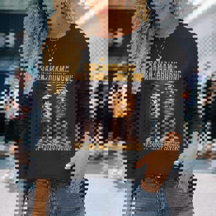 インターネットミーム Ai ガラマラマン Madudungdung ブレイン イタリアン 長袖Tシャツ 彼女への贈り物