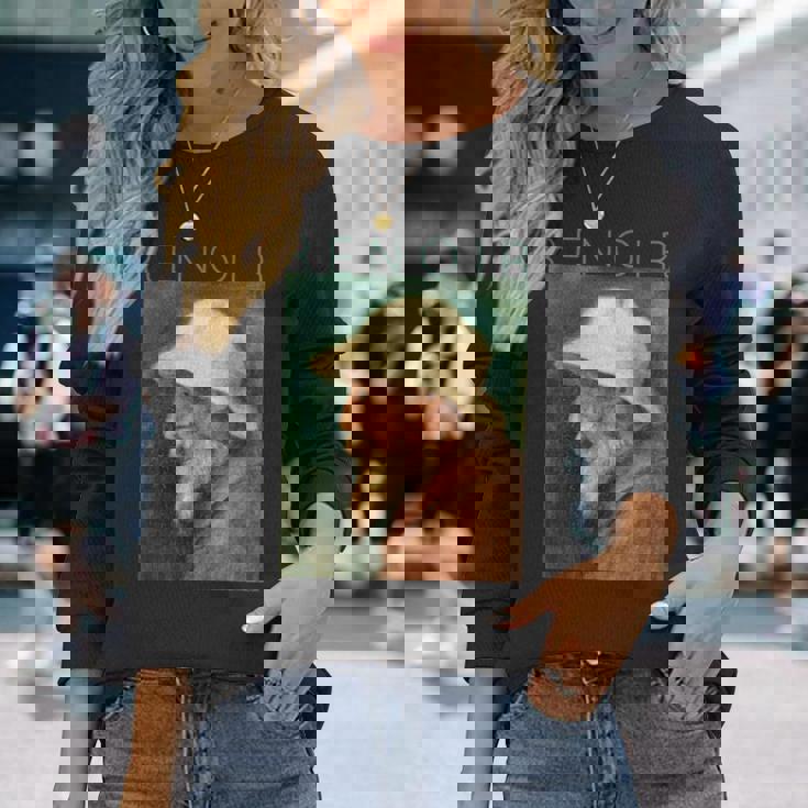 オーギュスト・ルノワール自画像 長袖Tシャツ 彼女への贈り物