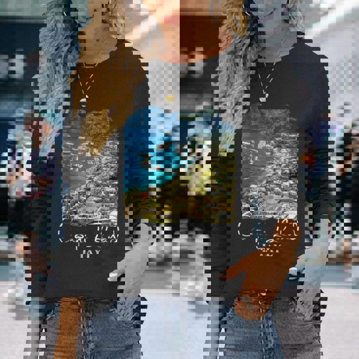 カプリ島 カプリお土産 カプリ島 長袖Tシャツ 彼女への贈り物