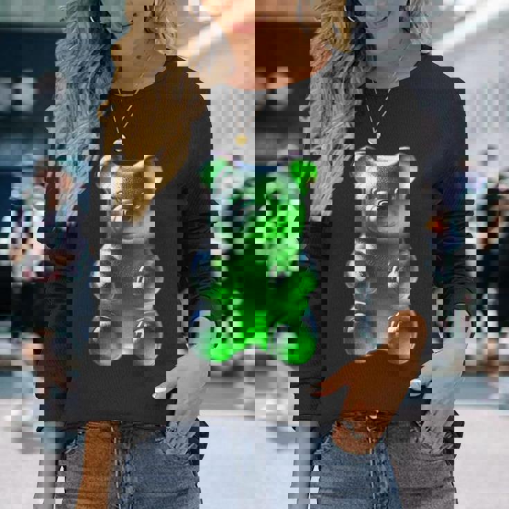 グリーン グミベア 長袖Tシャツ 彼女への贈り物