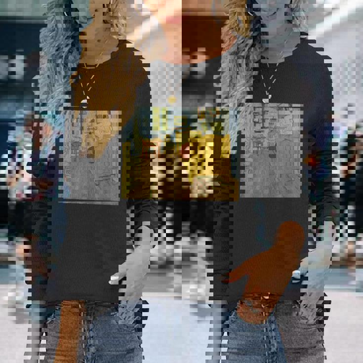 ゴッホ-アルルのベッドルーム 長袖Tシャツ 彼女への贈り物