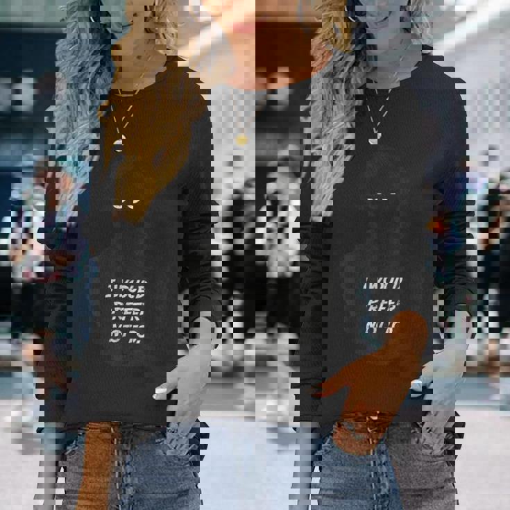 シャツは着たくない-ヴィンテージ・フィロソフィー・バートルビー 長袖Tシャツ 彼女への贈り物