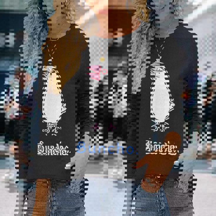 シロブンチョウ さん『トーク』白文鳥【どうぶつフレンズ】かわいい 動物 イラスト 長袖Tシャツ 彼女への贈り物