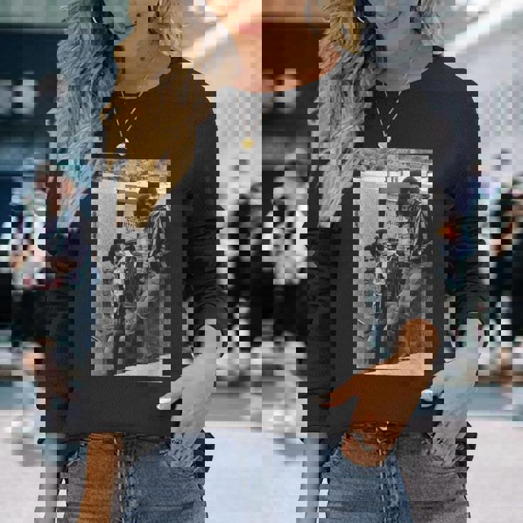 ジャクソン5ポップグループ マイケル・ジャクソン ロンドン 1977 長袖Tシャツ 彼女への贈り物