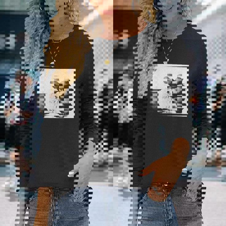 ジョージ・フォアマン ボクシング 拳 ランブル・イン・ザ・ジャングル ヘビーウェイト 長袖Tシャツ 彼女への贈り物