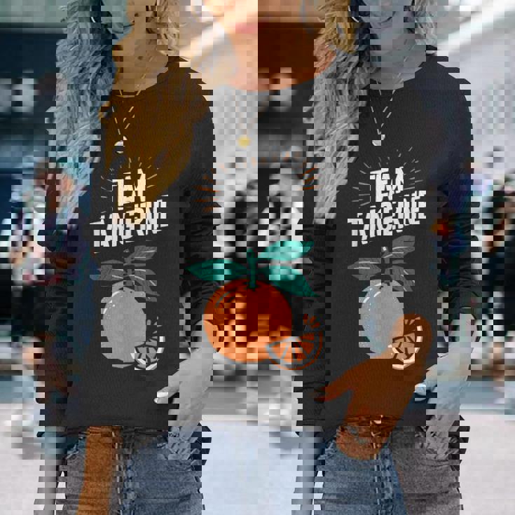 チーム タンジェリン 長袖Tシャツ 彼女への贈り物