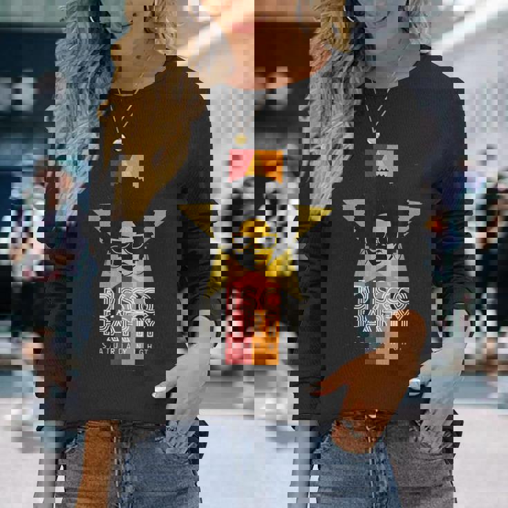 ディスコtシャツ アフロクイーンレトログルービー70年代パーティーギフトtシャツ 長袖Tシャツ 彼女への贈り物