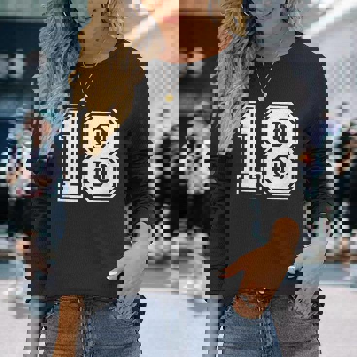 ナンバー18 シャツ 長袖Tシャツ 彼女への贈り物