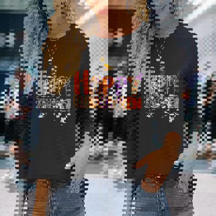 ハッピーハロウィンコスチューム かわいいパンプキン魔女 怖い秋 キッズ 長袖Tシャツ 彼女への贈り物