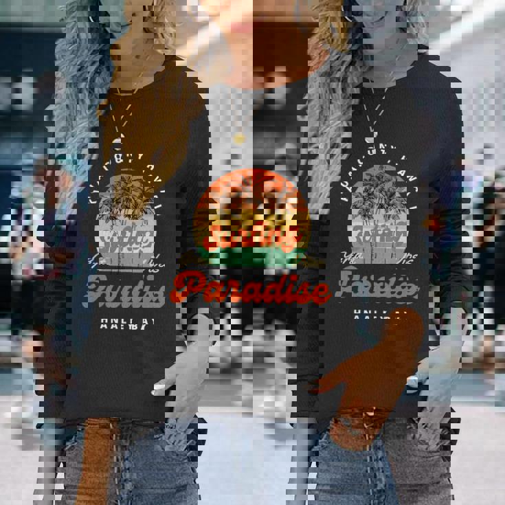 ハナレイ ベイ ハワイ カウアイ島 長袖tシャツ 長袖Tシャツ 彼女への贈り物