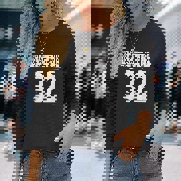 バスケットボール ナンバー32、私のお気に入りのバスケットボール選手番号 長袖Tシャツ 彼女への贈り物