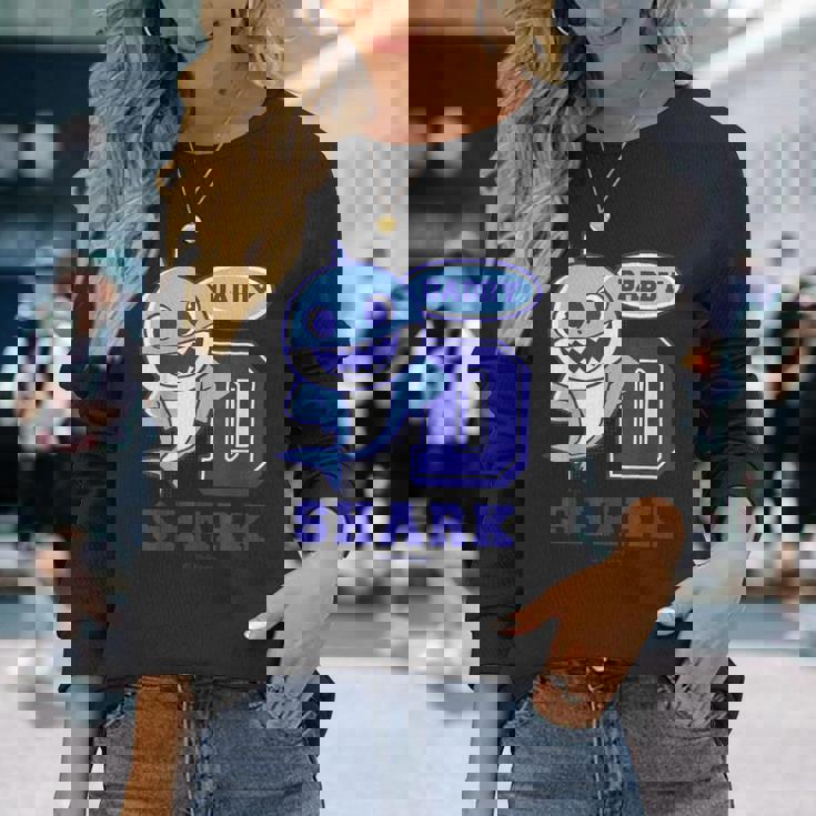 パパシャーク・レトロ・ベイシャーク・サメなかぞく・プレゼント・キッズ・メンズ・ウーマンズ 長袖Tシャツ 彼女への贈り物