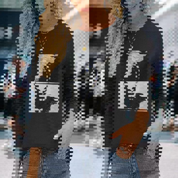 ヒルマ・アフ・クリント作「白鳥」1915年 長袖tシャツ 長袖Tシャツ 彼女への贈り物