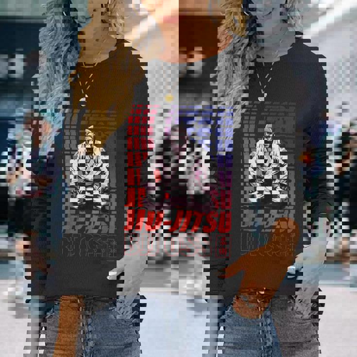 ブラジリアン柔術ゴリラ Bjj ブラジリアン柔術グラップリング 長袖Tシャツ 彼女への贈り物