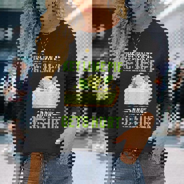 ベーカリーパイ デザート Give Me Baker Food Lover Key ライムパイ 長袖Tシャツ 彼女への贈り物