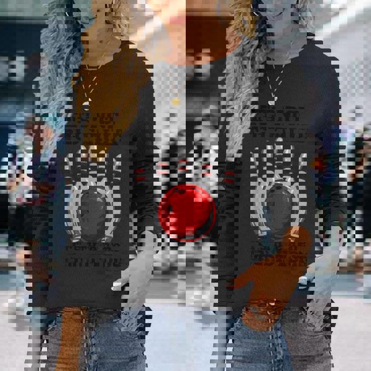 ボウリング It's Not My Fault It's The Lane Conditions ボウラー 長袖Tシャツ 彼女への贈り物