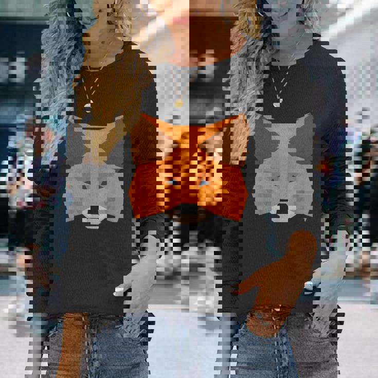 メタマスクフォックス 長袖Tシャツ 彼女への贈り物