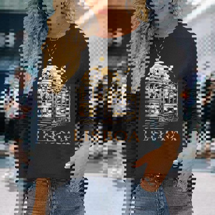 リスボン ヴィンテージ ポルトガル 長袖Tシャツ 彼女への贈り物