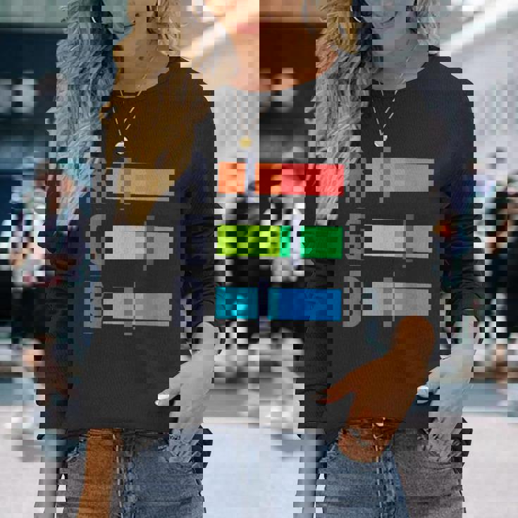 レッド グリーン ブルー Rgb カラー モデル アーティスト 長袖Tシャツ 彼女への贈り物