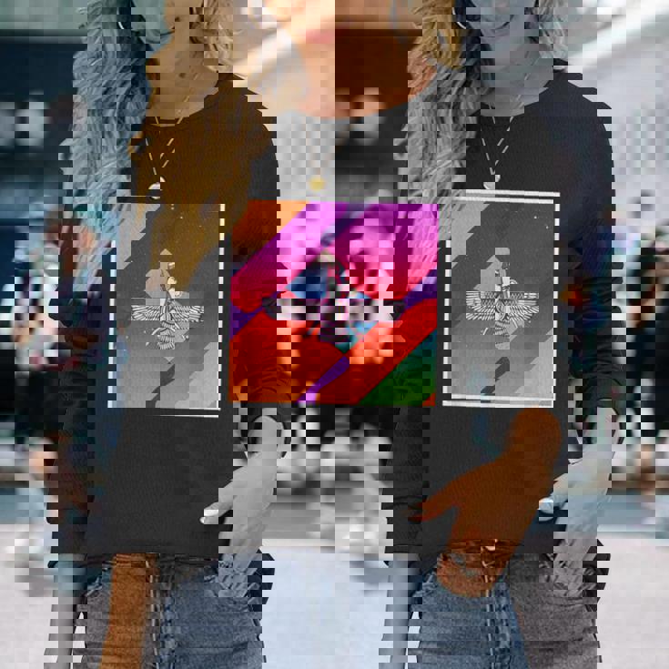 レトロ ヴィンテージ 美的 アヌンナキ 長袖Tシャツ 彼女への贈り物