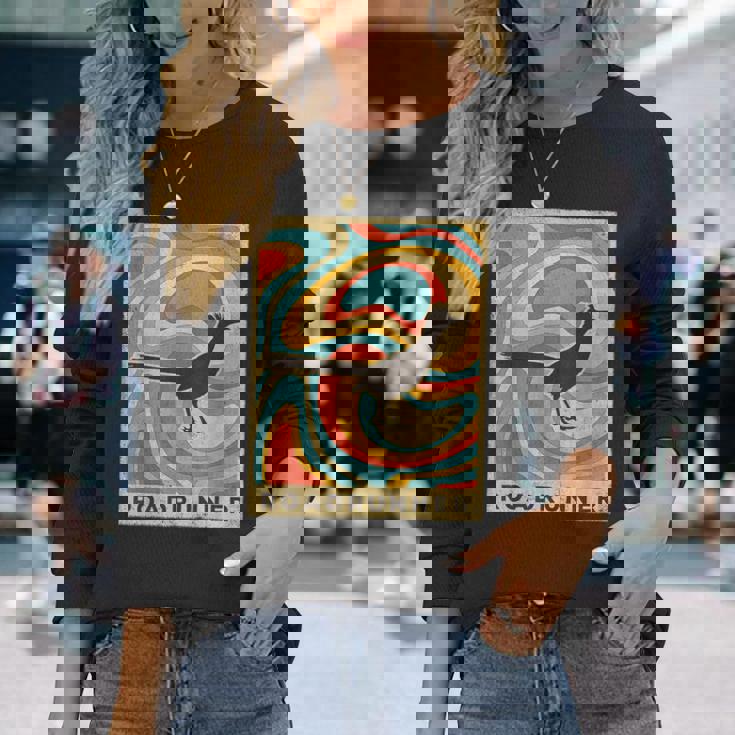 ヴィンテージ ロードランナー ラバー アニマル レトロスタイル 長袖Tシャツ 彼女への贈り物