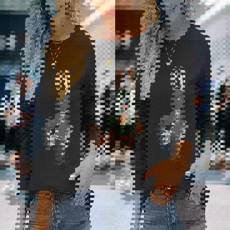 初代うさぎ星人 長袖Tシャツ 彼女への贈り物