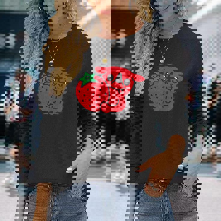 千葉県ご当地キャラいちごバージョン 長袖Tシャツ 彼女への贈り物