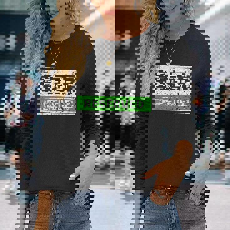 日本列車予約シート標識 新幹線 長袖Tシャツ 彼女への贈り物