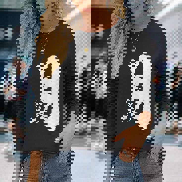 月 漢字 一文字 ムーン ルナ シンプル 黒 他カラー メンズ レディース 大きいサイズ 筆文字 長袖Tシャツ 彼女への贈り物