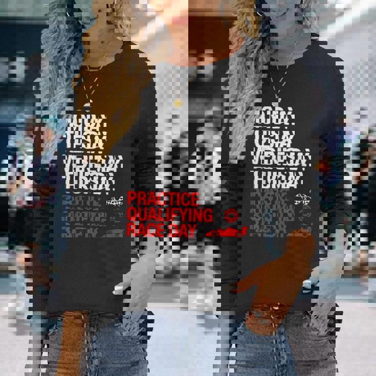 月曜 火曜 水曜 木曜 練習 予選 レース 長袖Tシャツ 彼女への贈り物