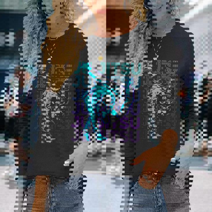 柔術柔術 呪術廻戦 レトロ 長袖Tシャツ 彼女への贈り物