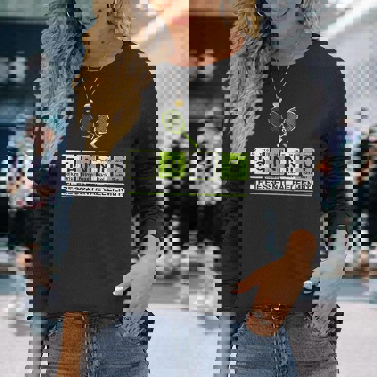 理科 先生 化学 教授 テニス 選手 スポーツ 長袖tシャツ 長袖Tシャツ 彼女への贈り物