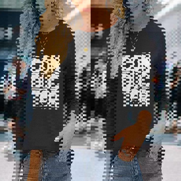 職業職業 指揮者 長袖Tシャツ 彼女への贈り物