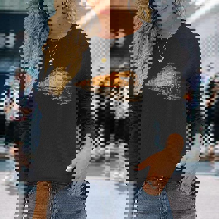 貨物列車 長袖Tシャツ 彼女への贈り物