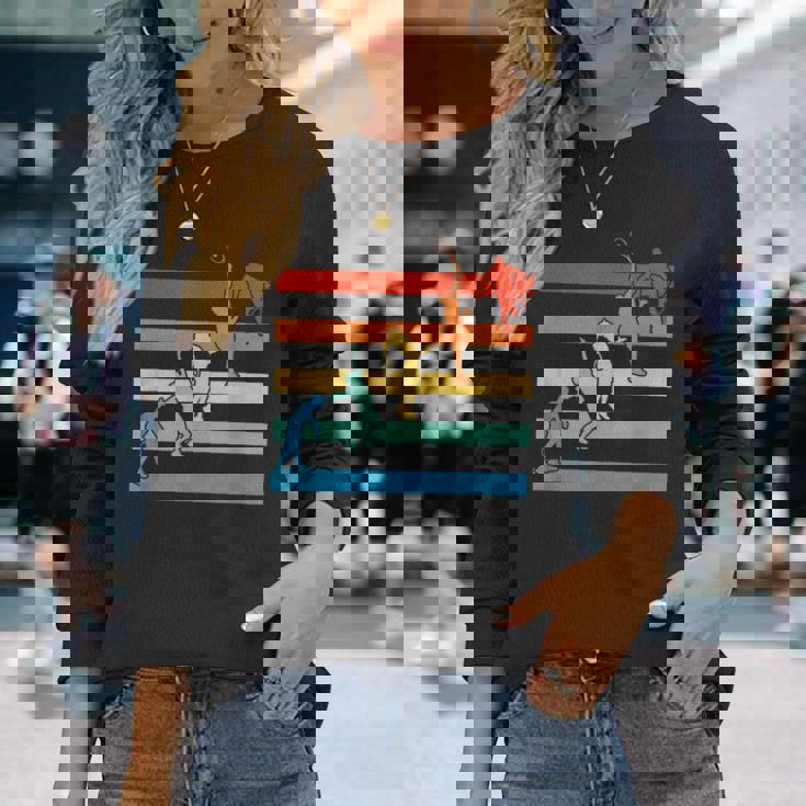 面白いtシャツ テニス おもしろ 服 ネタ メンズ テニス部 おもしろグッズ 大人 子供 ストライプ 長袖Tシャツ 彼女への贈り物