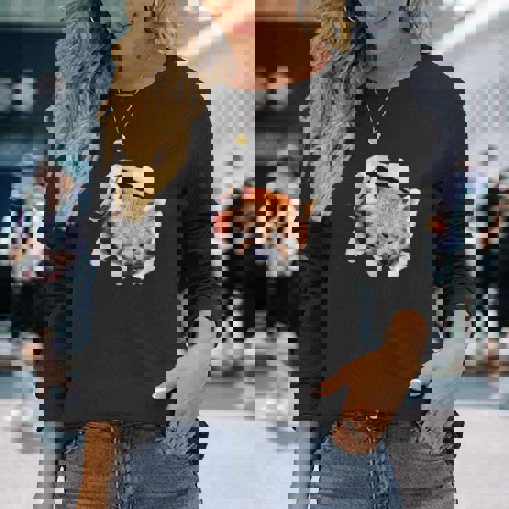 面白いtシャツ レッサーパンダ メンズ 動物 グッズ かわいい 面白い 服 ネタ 長袖Tシャツ 彼女への贈り物