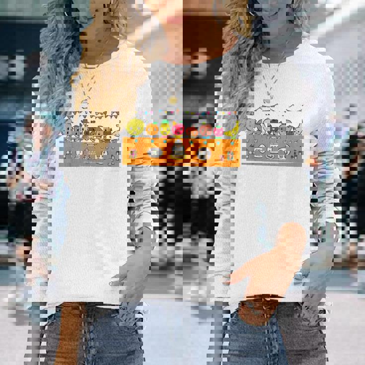 Happy Birthday！ ぷっぷる 長袖Tシャツ 彼女への贈り物