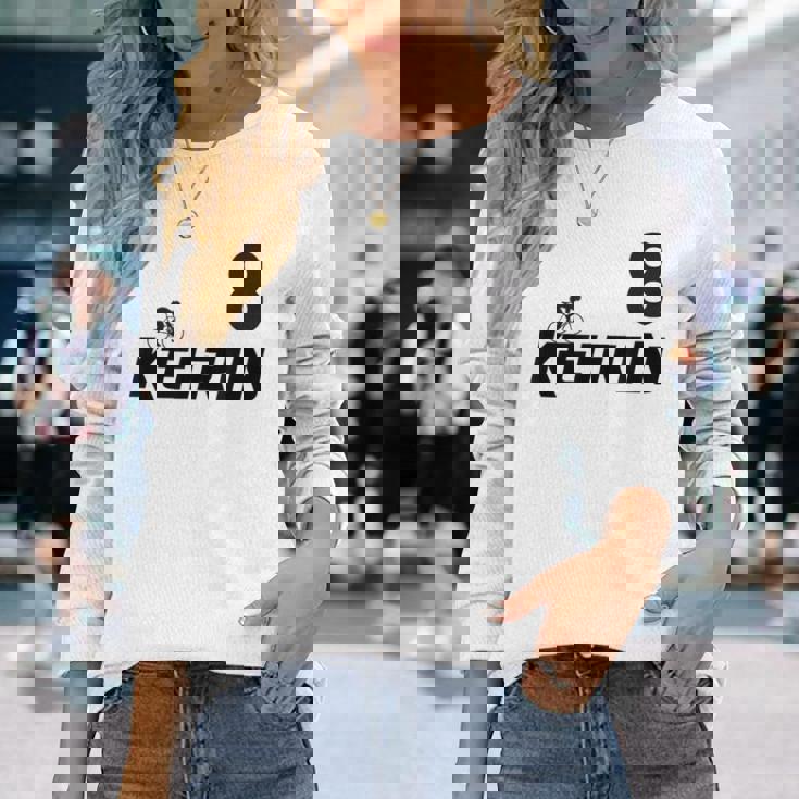 Keirin Pink Number 8 ピンクジャージ ナンバー8 レーシングリング 長袖Tシャツ 彼女への贈り物