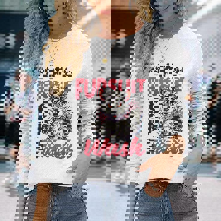 My Fursuit Is In The Wash Furry Fandom。 長袖Tシャツ 彼女への贈り物