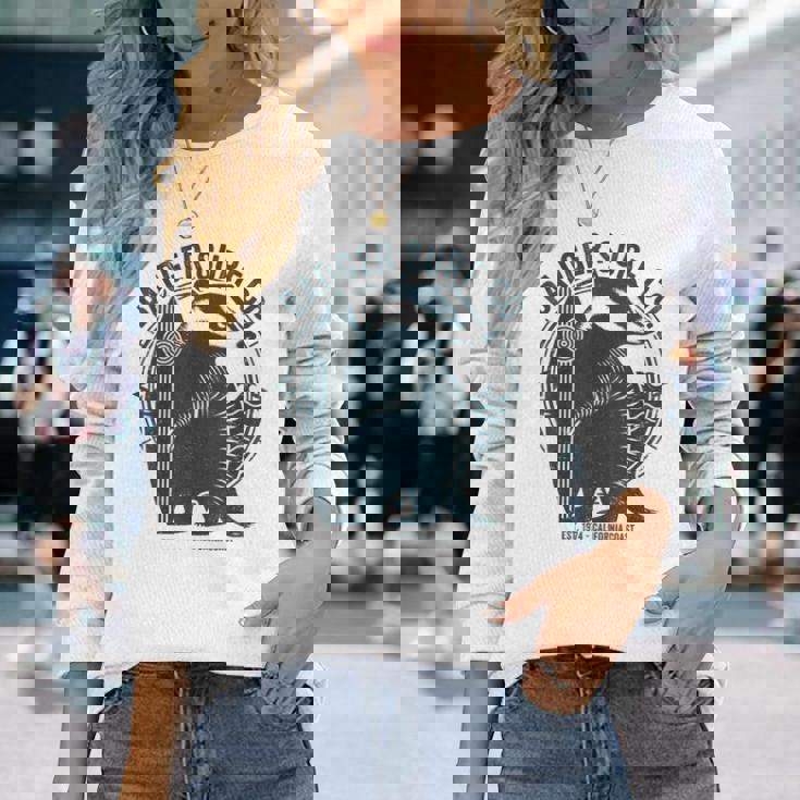 Vintage Badgerurf Co レトロ サーフィン カリフォルニアアート 長袖Tシャツ 彼女への贈り物