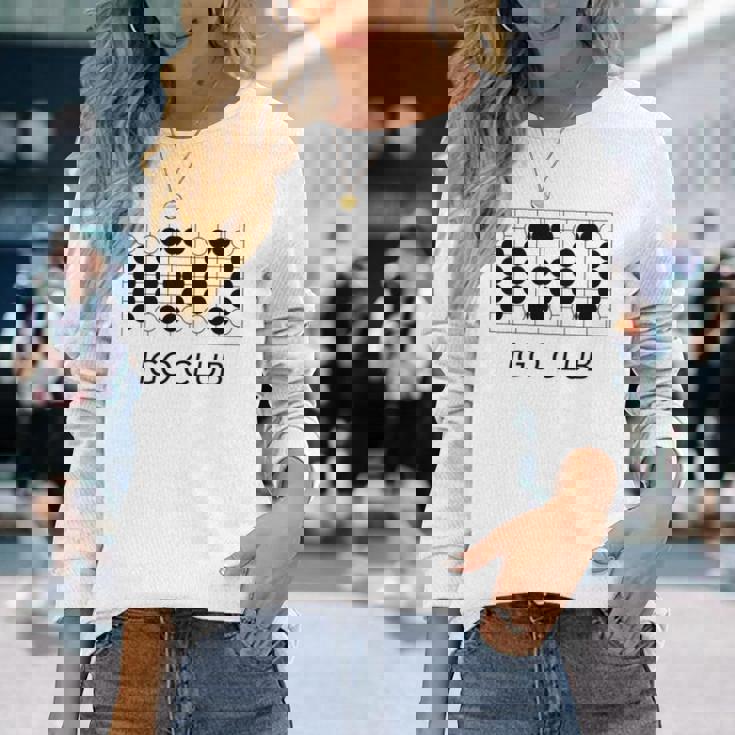 【バックプリント・背中側】囲碁 Igo 碁石 黒白 棋士【部活】クラブ【変なtシャツ屋さん】碁盤 おしゃれ 面白い 長袖tシャツ 長袖Tシャツ 彼女への贈り物