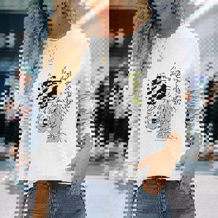 かいけつゾロリtシャツ大さくせん 「でへえ」② 長袖Tシャツ 彼女への贈り物