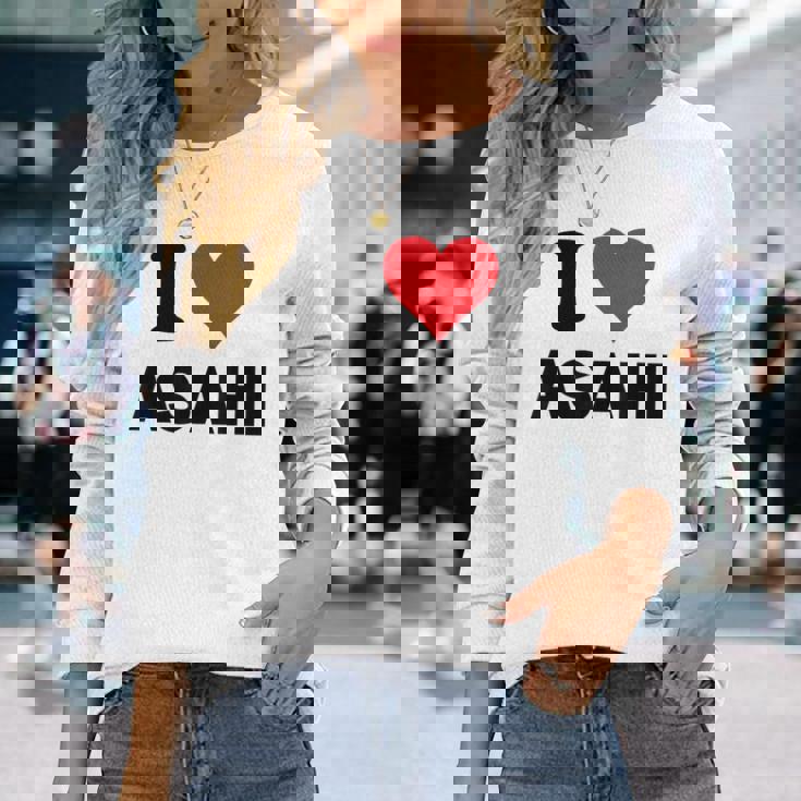 アイハート アサヒジャパン ラブ日本土産アイテム 長袖Tシャツ 彼女への贈り物