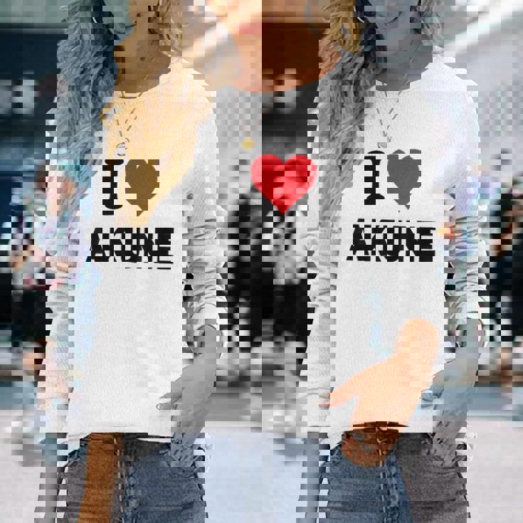 アイハート 阿久根 Japan Love 日本土産 長袖Tシャツ 彼女への贈り物