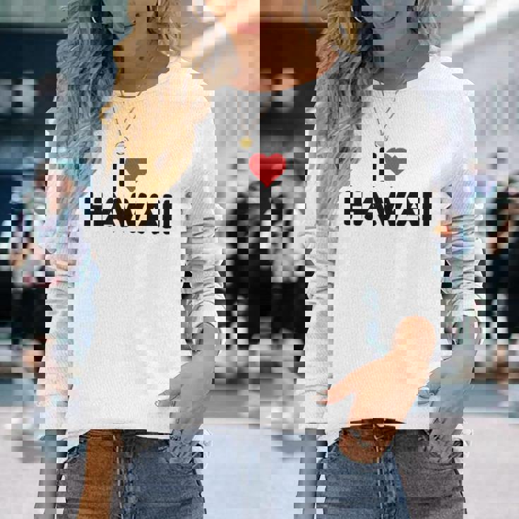 アイラブハワイ 長袖Tシャツ 彼女への贈り物