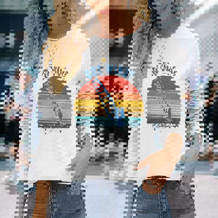 ウィンドサーファーウィンドサーフィンギフト Got Wind 長袖Tシャツ 彼女への贈り物